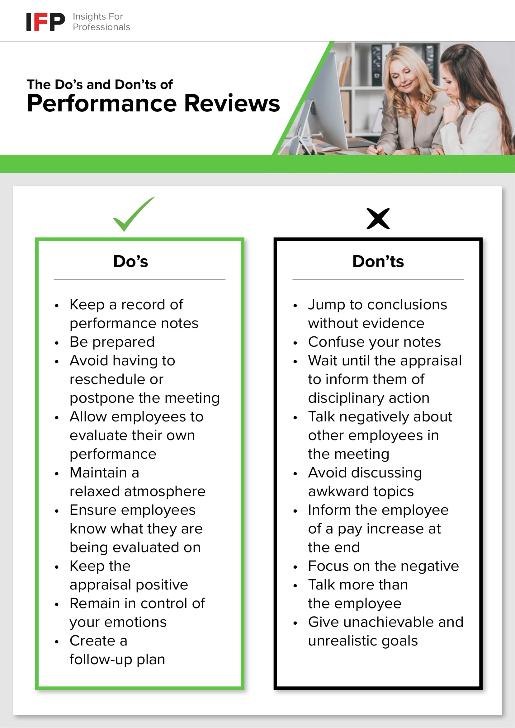 The Do’s and Don’ts of Performance Reviews [Infographic]