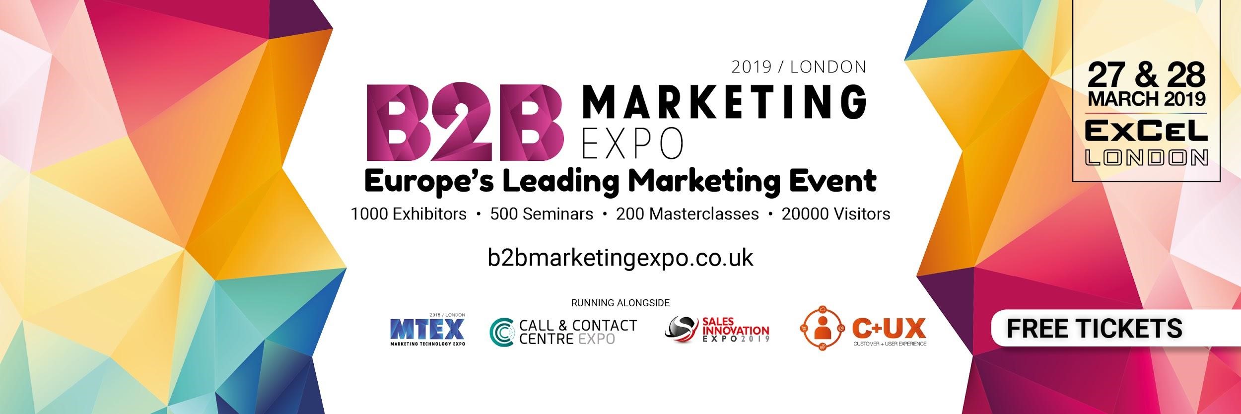 B2B marketing expo 2019