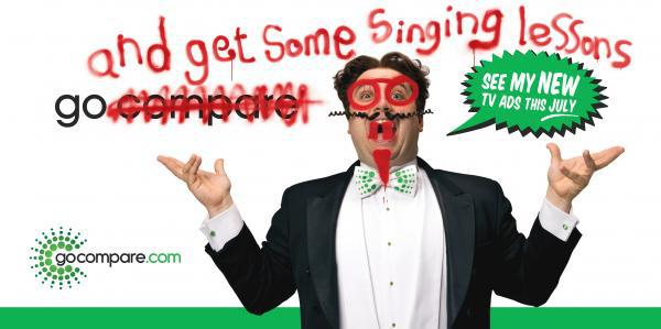 GoCompare advert vandalized by the public