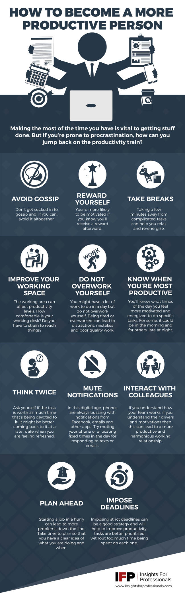 How to Become a More Productive Person [Infographic]