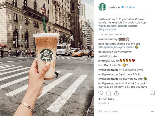 Example of user-generated content - Starbucks