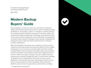 veeam Modern Backup Buyers' Guide