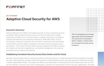 Solution Brief: Adaptive Cloud Security for AWS