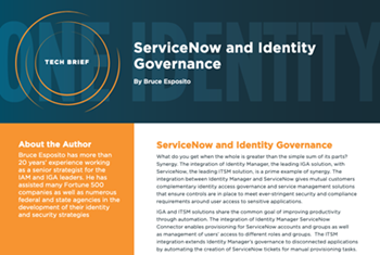oneidentity-ServiceNow and Identity Governance