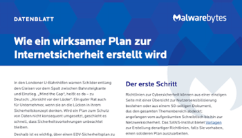 Wie ein wirksamer Plan zur Internetsicherheit erstellt wird