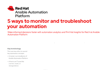 RedHat - 5 ways event-driven automation can help you achieve more