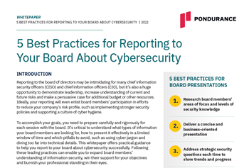 5 Best Practices for Reporting to Your Board About Cybersecurity