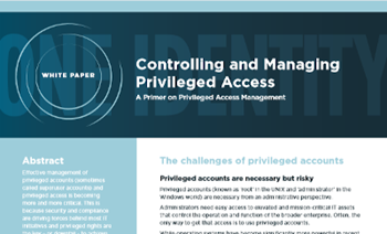 One Identity Controlling and Managing Privileged Access