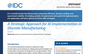 Splunk - Unlock AI’s Power in Discrete Manufacturing 