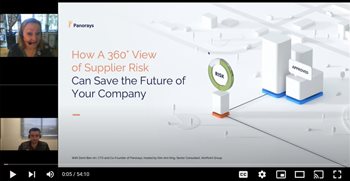 PANORAYS How a 360-Degree View of Supplier Risk Can Save the Future of Your Company 