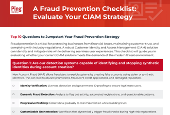 PingIdentity-10 Questions to Ask to Jumpstart Your Fraud Prevention Strategy