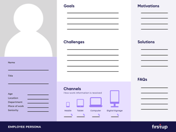 Firstup-Employee Persona Worksheet