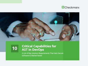 10 Critical Capabilities for AST in DevOps