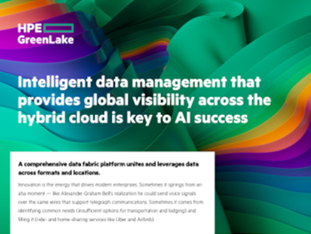HPE - Intelligent data management that provides global visibility is key to AI success