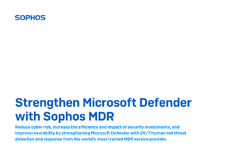 Sophos - Strengthen Microsoft Defender with Sophos MDR