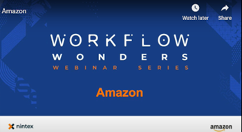 Nintex Nintex Workflow and the Amazon Way