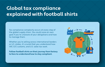 Avalara - Global tax compliance explained with football shirts