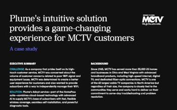 Case Study: Plume’s Intuitive Solution Provides a Game-Changing Experience for MCTV Customers