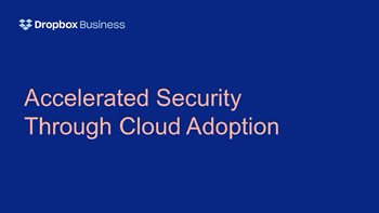 Accelerated Security Through Cloud Adoption