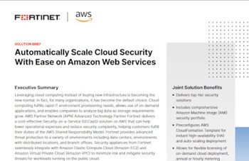 Automatically Scale Cloud Security With Ease on Amazon Web Services