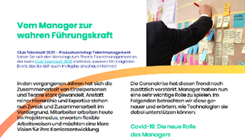 Vom Manager zur wahren Führungskraft