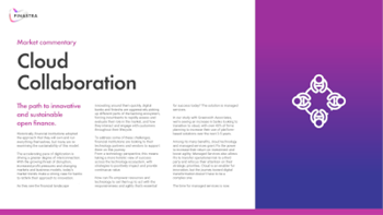 Finastra Cloud Collaboration: The path to innovative and sustainable open finance