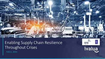 Enabling Supply Chain Resilience Throughout Crises