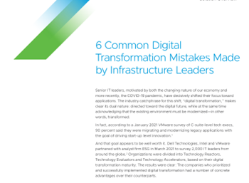 VMWARE 6 Common Digital Transformation Mistakes Made by Infrastructure Leaders
