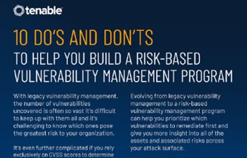 10 Do's and Don'ts of Building a Risk-Based Vulnerability Management Platform