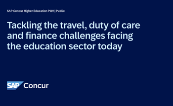 SAP Concur - How education is tackling the finance challenge