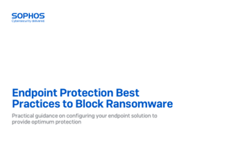 Sophos - Endpoint security best practices to strengthen your defenses against attacks 
