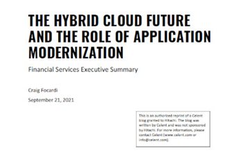 CELENT: The Hybrid Cloud Future and the Role of Application Modernization