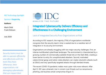 Kaspersky Integrated Cybersecurity Delivers Efficiency and Effectiveness in a Challenging 