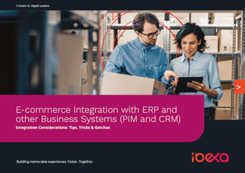 ibexa Intégration du commerce électronique avec l'ERP et d'autres systèmes commerciaux (PIM et CRM)