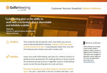 Customer Success Snapshot: Athena Software