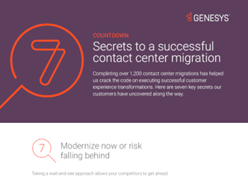 7 Secrets to a Successful Contact Center Migration