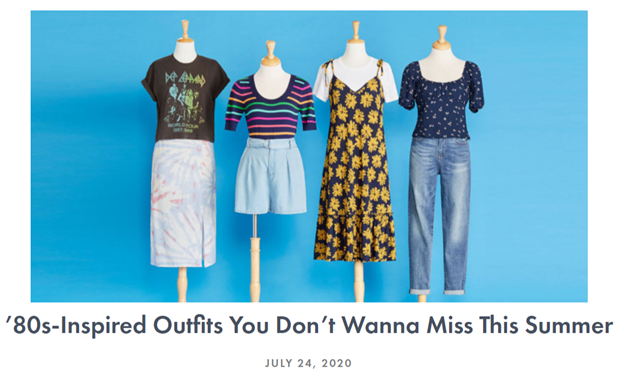 ModCloth's use of educational content as opposed to salesy content to build relationships with their customers