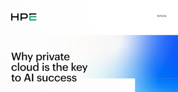 HPE Why private cloud is the key to AI success