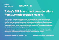 enavate - Today’s ERP Investment Considerations from 200 Tech Decision Makers