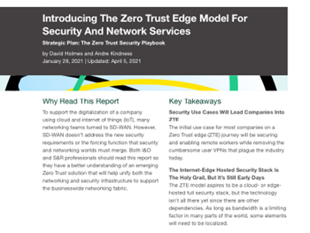 Aruba - Introducing The Zero Trust Edge Model For Security And Network Services