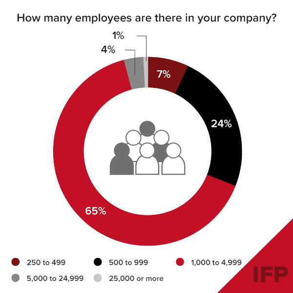 IFP research visual showing company sizes from Cloud Security visual