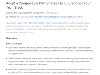 Contentstack Adopt a Composable DXP Strategy  