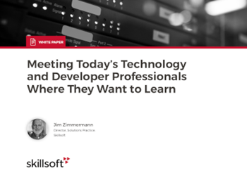 Skillsoft Meeting Today's Technology and Developer Professionals Where They Want to Learn