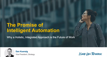 The Promise of Intelligent Automation Webinar Image