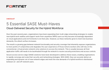 Fortinet - 5 Essential SASE Must-Haves