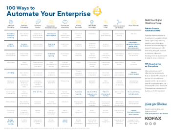 kofax 100 Ways to Automate Your Enterprise