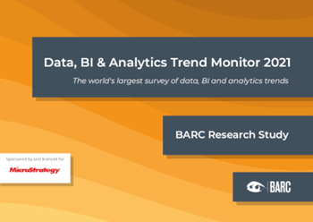 MicroStrategy Data, BI & Analytics Trend Monitor 2021