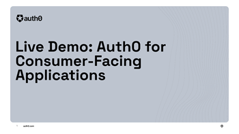 Auth0 for Consumer-Facing Applications