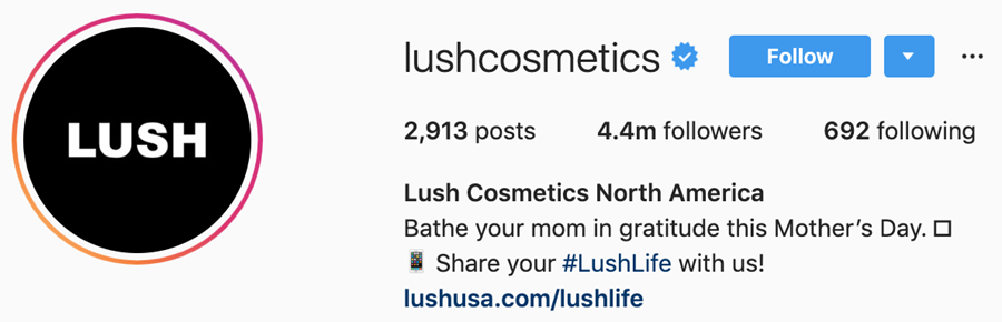 Lush Cosmetics UGC Campaign