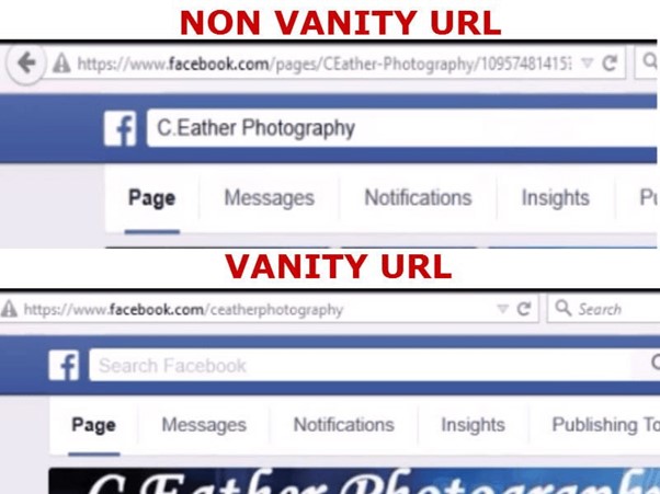 Vanity URL Example
